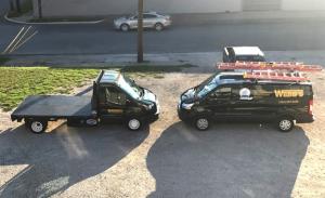 Webb's  trucks being dispatched for Van Alstyne ac or electrical service.